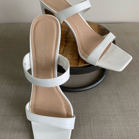 Chinese Laundry Women’s Yanti Softy Kid Heeled White Sandal (size 10) - Picture 3 of 8